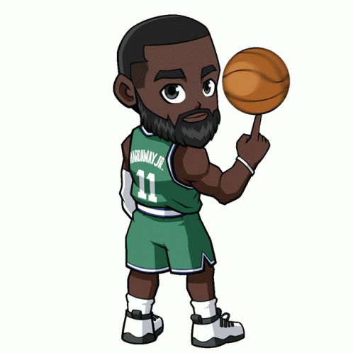 Dallas Mavericks Animated Player Spinning Ball GIF