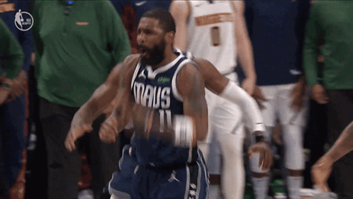 Dallas Mavericks Basketball Players Celebrating GIF