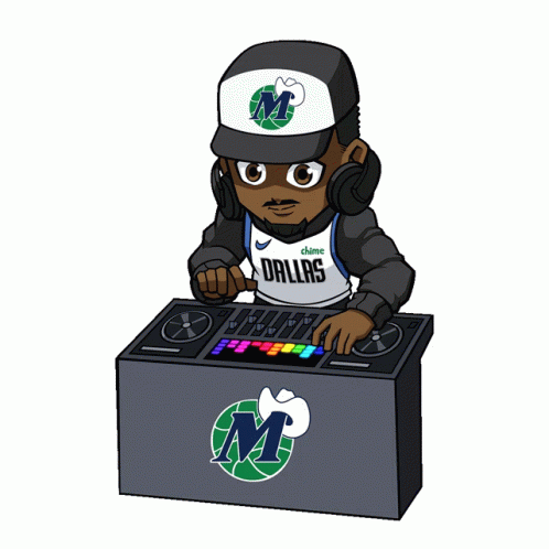 Dallas Mavericks Disc Jockey GIF