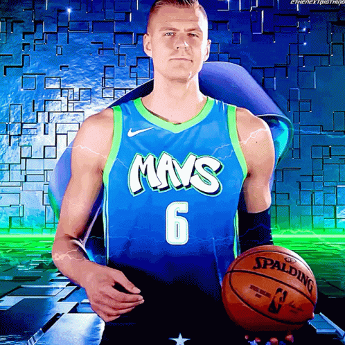 Dallas Mavericks Kristaps Porzingis Ball Pass GIF