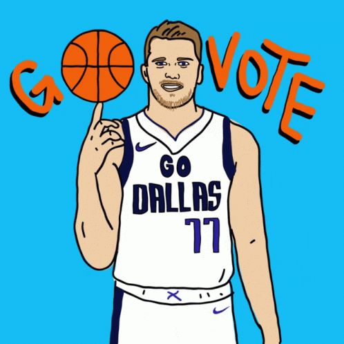 Dallas Mavericks Luka Doncic Animated GIF