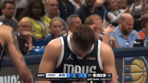 Dallas Mavericks Luka Doncic Bump Head Ball GIF