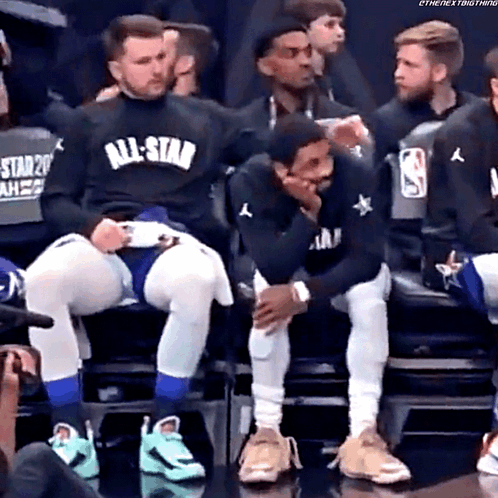 Dallas Mavericks Luka Doncic Pranking Irving GIF