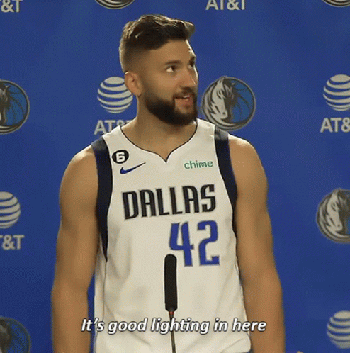 Dallas Mavericks Maxi Kleber Good Lighting GIF