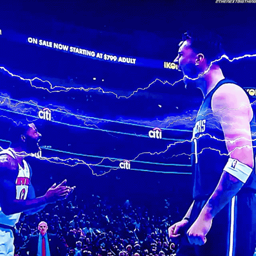 Dallas Mavericks Player Layering Logo GIF