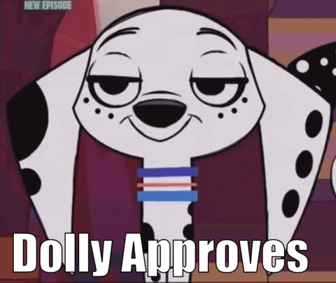 Dalmatian Dog Dolly Approves GIF