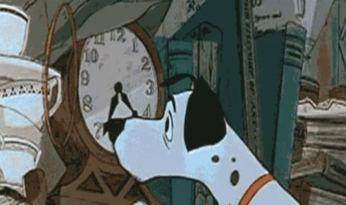 Dalmatian Pongo Adjust The Clock GIF