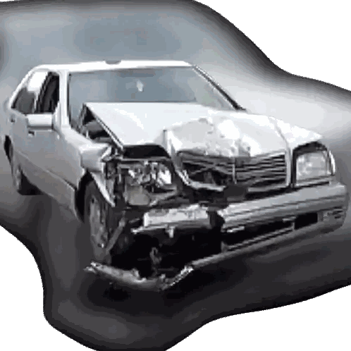 Damaged Car Front End