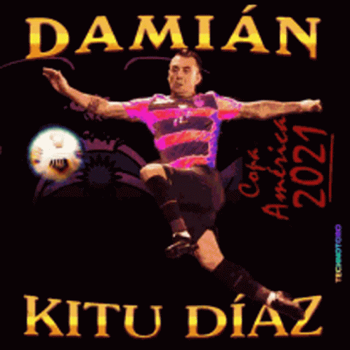 Damian Kitu Diaz Soccer Player Poster