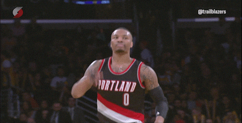 Damian Lillard Archery Celebration GIF