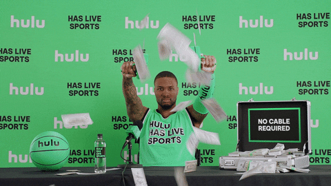 Damian Lillard Shooting The Toy Gun GIF