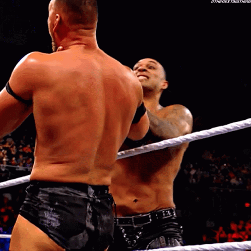 Damian Priest Chokeslam Dijak On Table GIF