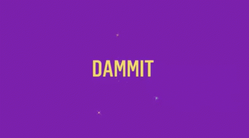 Dammit Starry Purple Background GIF