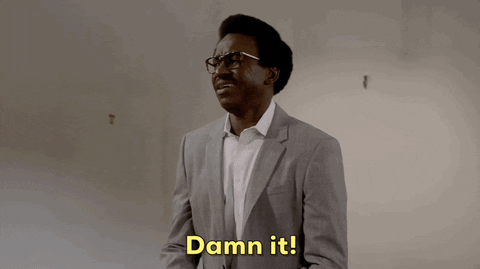 Dammit Angry Disappointed Black Man GIF