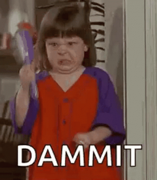 Dammit Annoyed Baby Girl GIF