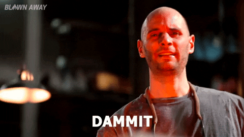 Dammit Frustrated Contestant Blown Away GIF