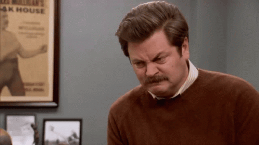 Dammit Ron Swanson Parks And Recreation GIF