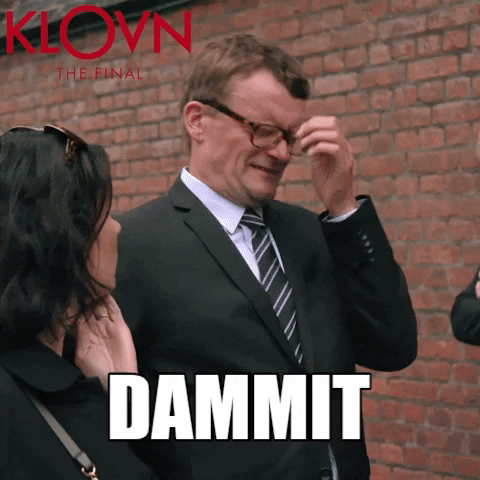 Dammit Sad Disheartened Reaction GIF