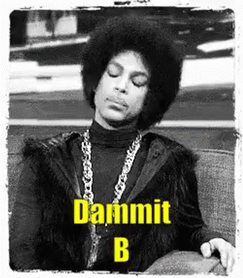 Dammit Singer Prince Shaking Disappointed GIF