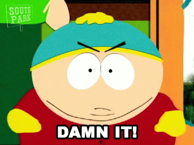 Dammit South Park Eric Cartman GIF