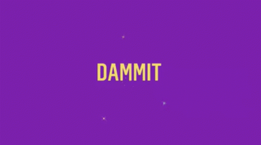 Dammit Starry Purple Background GIF