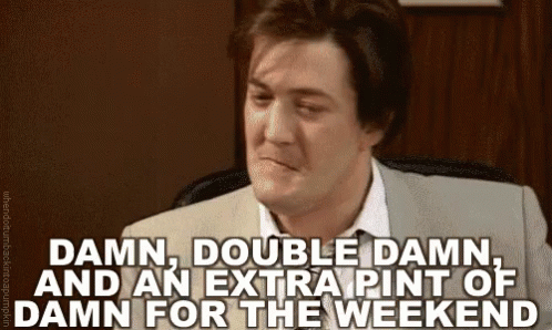 Damn Damn Damn Stephen Fry GIF