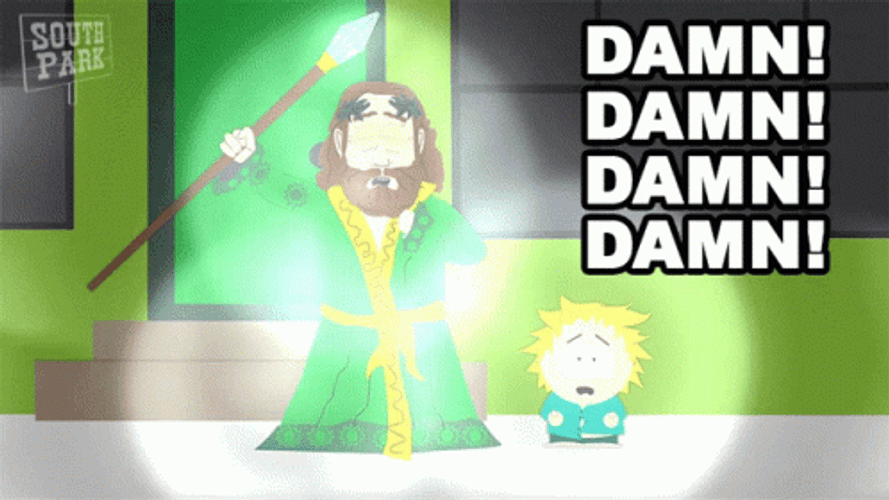 Damn Damn Damn Ghost South Park GIF