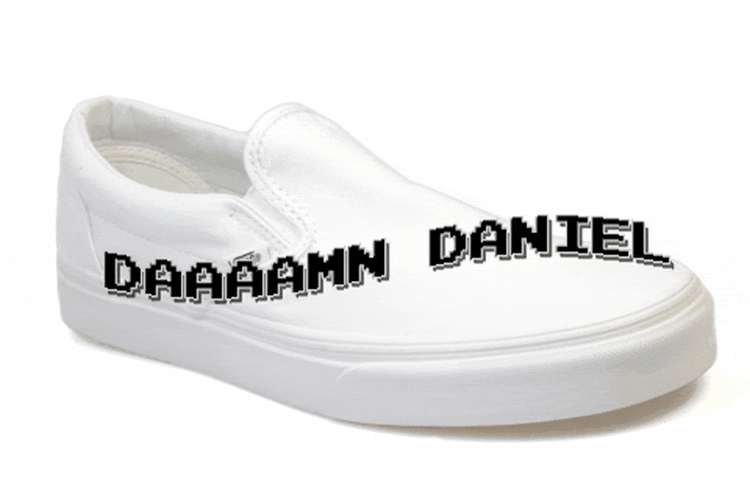Damn Daniel White Shoes GIF