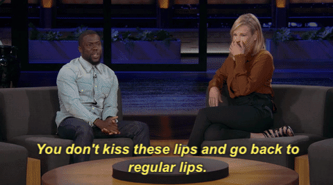 Damn Don't Kiss This Lips Kevin Hart GIF