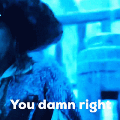 Damn Right Captain Barbossa Pirates Of The Caribbean GIF