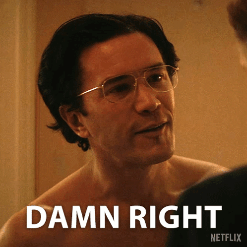 Damn Right Intense Look Raymond Peepgrass GIF