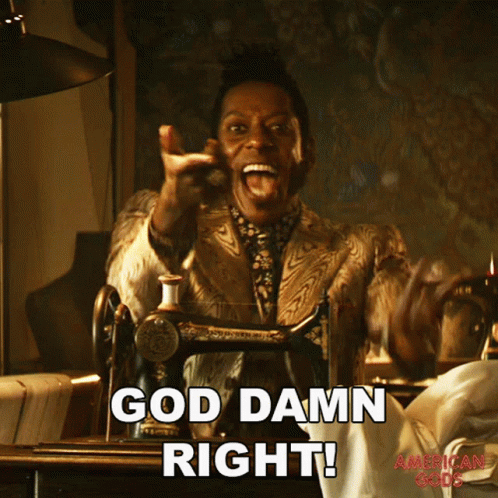 Damn Right Mr Nancy Orlando Jones GIF