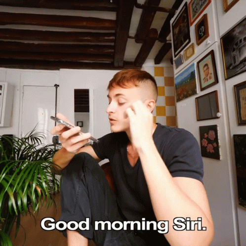 Damon Dominique Good Morning Siri GIF