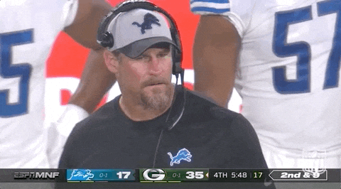 Dan Campbell Coach Confused GIF