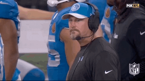 Dan Campbell Coach Disappointed GIF