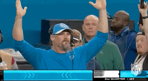 Dan Campbell National Football League Touchdown GIF