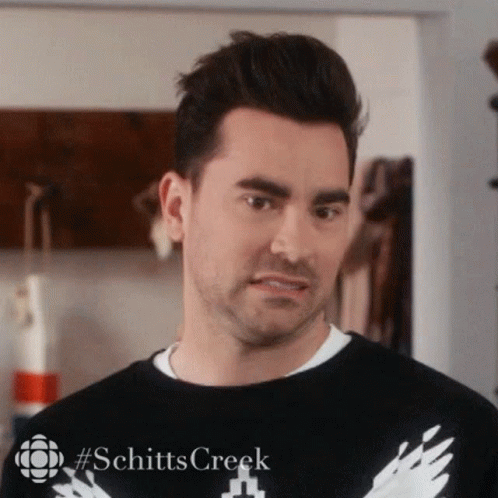 Dan Levy Eek Yikes GIF