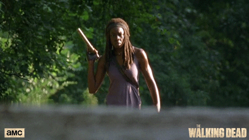 Danai Gurira Walking Dead Michonne GIF