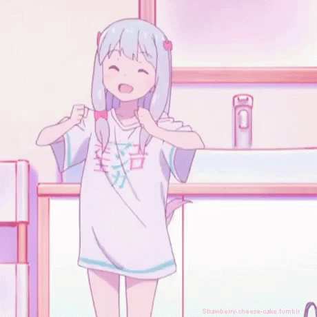 Bedroom Dance Anime Izumi Sagiri GIF