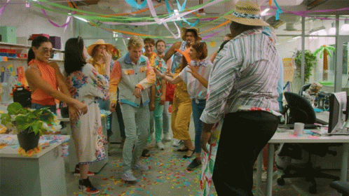 Dance Dance Party Office Celebration GIF