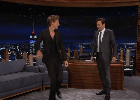 Dance Off Austin Butler And Jimmy Fallon GIF