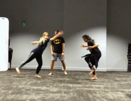 Dance Off Between Ladies GIF