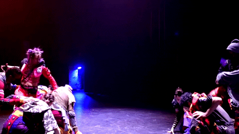 Dance Off Between Two Groups GIF