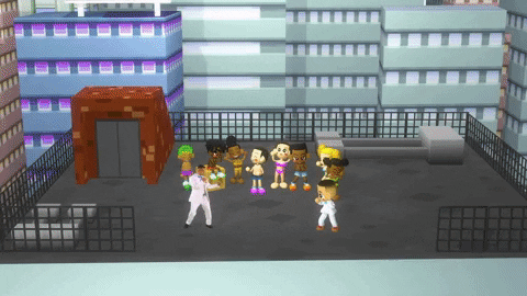 Dance Off In Video Game GIF