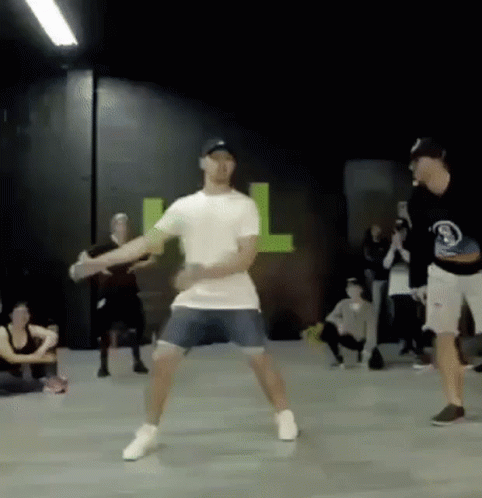 Dance Off Indoors With Man Flaunting Skills GIF