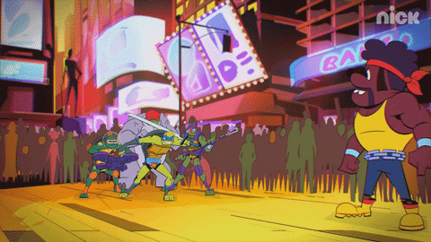 Dance Off Teenage Mutant Ninja Turtles GIF