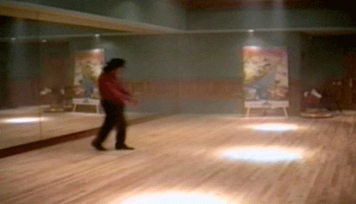 Dance Studio Michael Jackson Moonwalk GIF