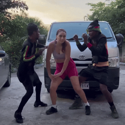 Dancehall Friends Funny Silly Dance GIF