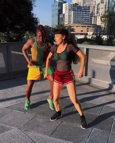 Dancehall Tandem Work Out Dance GIF