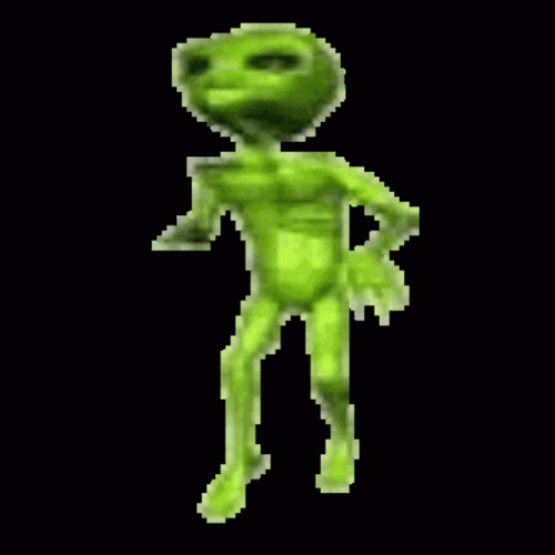 Dancing Alien Alone GIF
